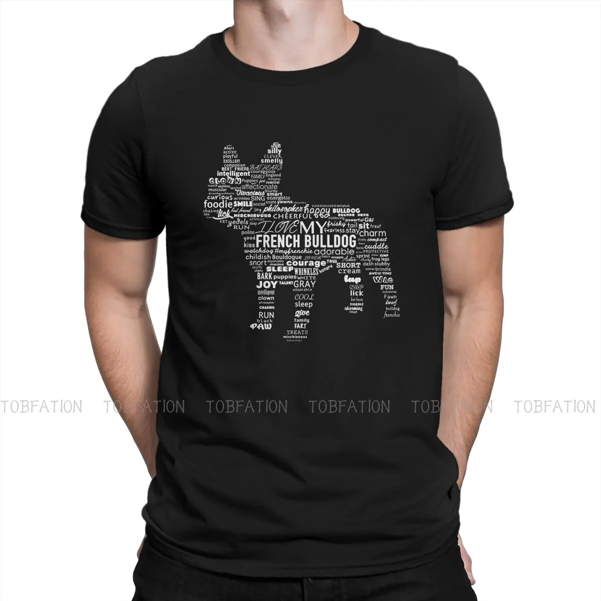 

Уникальная футболка с надписью «My French Dog»