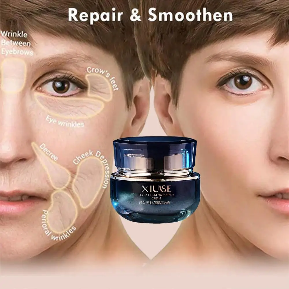 

3 IN 1 Tighten Rejuvenation Face Cream Anti-wrinkle Elasticity Increase Lines Moisturizing Whitening Cosmetics Fade Fine Re I6K5