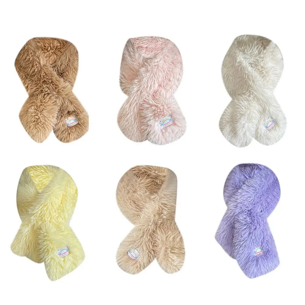 Нагрудник термотеплитель для шеи ветрозащитный утолщенный плюшевый шарф