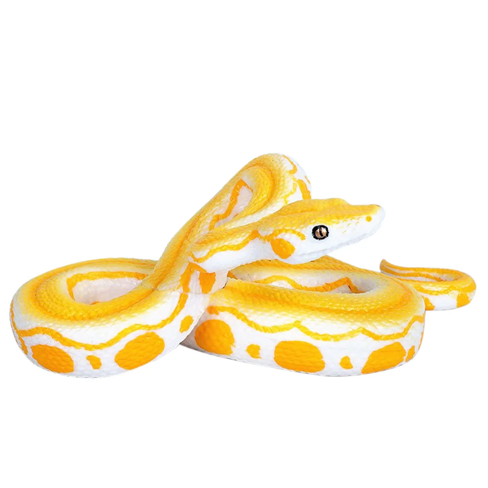 

Gold Python Toy Halloween Toys April Fools' Day Artificial Tricky Snake Boa Constrictor Model Pvc Child Scary