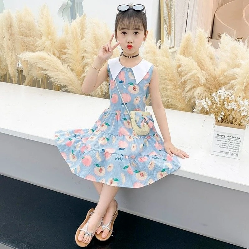 

Girls Dresses for Kids 2023 Summer New Party Clothes 12 Years Princess Ball Party Girl Flowers Dress Korean Children's Clothing