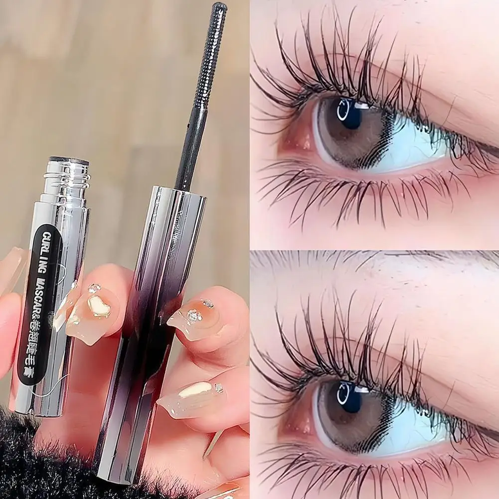 

Waterproof Silk Fiber Mascara Metal Head Black Brown Lengthens Eyes Makeup Eyelash Extensions Cosmetics Curling Tool Non-sm A0E1
