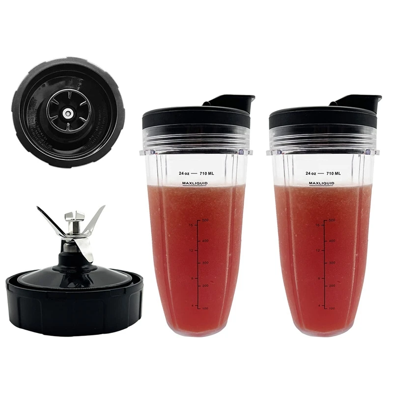 

Blender 24Oz Cups Replacement Parts Extractor Blade For Nutri Ninja Auto IQ BL450-70 BL451-70 BL454-70