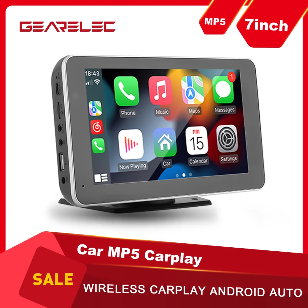 

7inch Portable Car MP5 Player Wireless Carplay Androi Auto Bluetooth Audio Hands Free Call Stereo Car Radio Multimedia Player