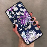 colorful soft case for huawei nova 4 5 pro 6 7i se 8 9 p30 40 50 pro plus p20 cover finger holder with screen tempered glass