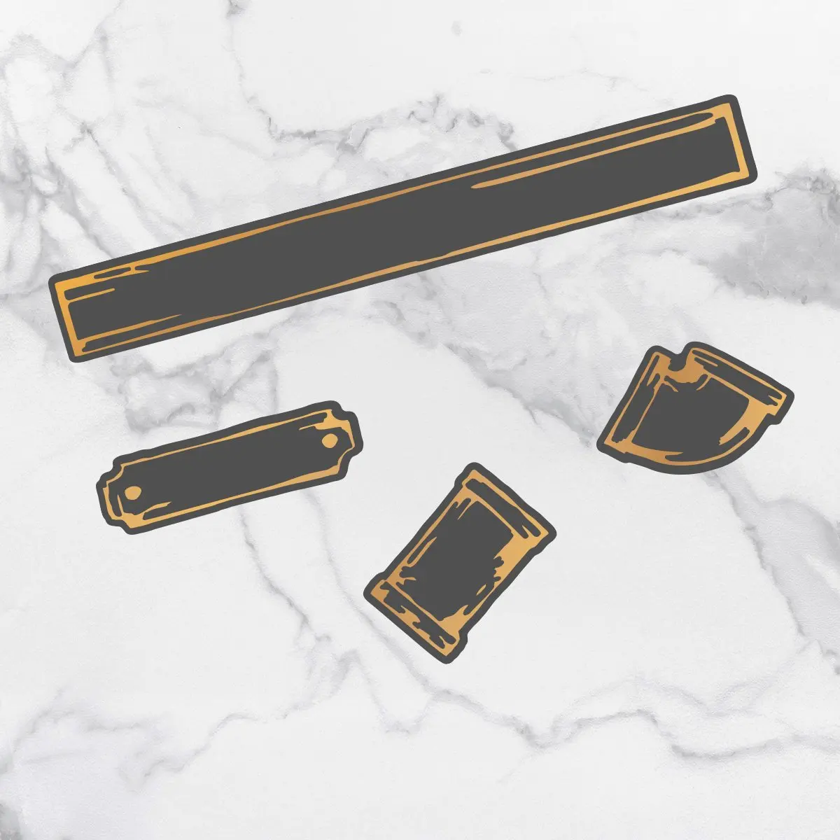 

Piping Set (8pcs) - Approx 126 X 46mm Metal Cutting Dies Hot Foil Diy Scrapbook Diary Decoration Embossed Paper Card Album Craft