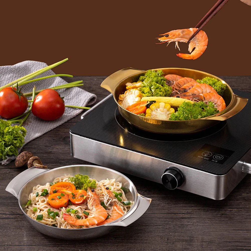 Сковорода сковорода Paella Из Нержавеющей Стали Корейская испанская стандартная