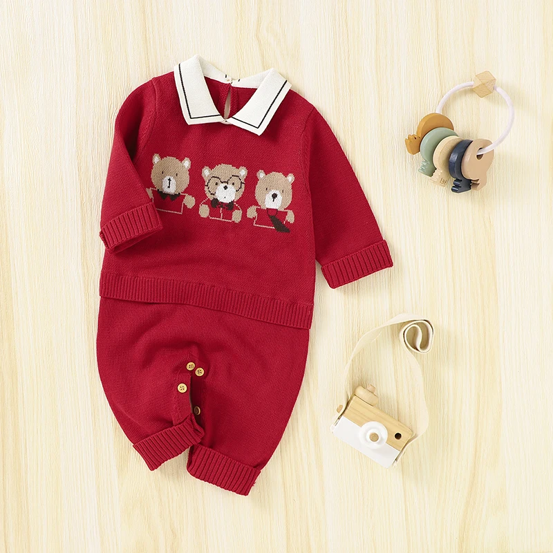 Трикотажный Хлопковый комбинезон для новорожденных с длинным рукавом + Одеяло