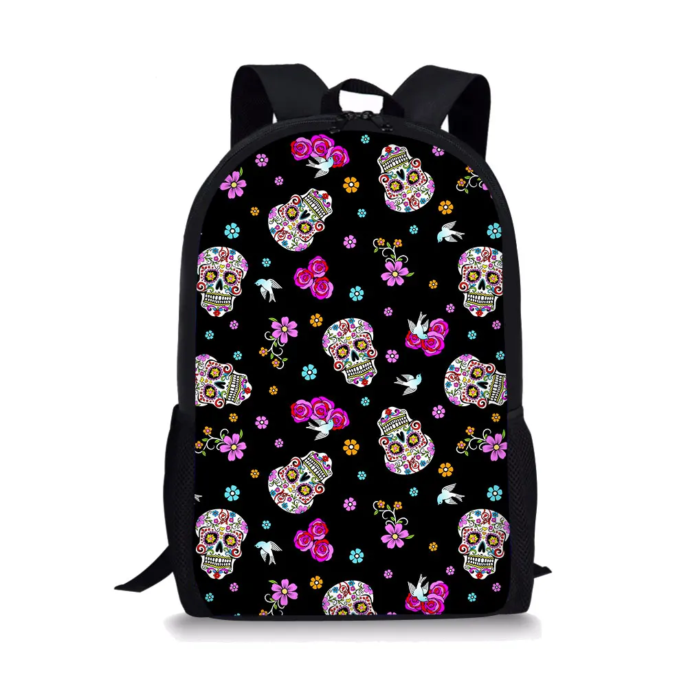 Skull Printing Backpack for Kid Shoulders Bag Fashion School Bag for Teenage Girl Children Travel Bag Plecaki Szkolne