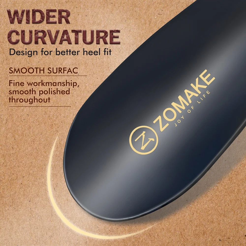 ZOMAKE 2pcs Metal Long Handle Shoe Horn for Seniors 16.5 Inch with Travel Shoe Horn Helper for Men Women-Kids Aid Accessories