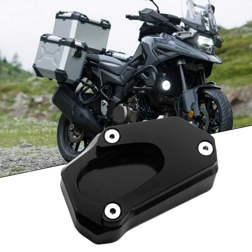 

Extension Pad Kickstand Side Stand Black CNC Machined Direct Replacement Motorcycle Side Stand Foot Billet Aluminum