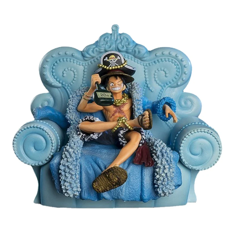 

Bandai One Piece Luffy Hand-Made Two-Dimensional Anime Peripheral Hand-Made Model Car Decoration Table Decoration