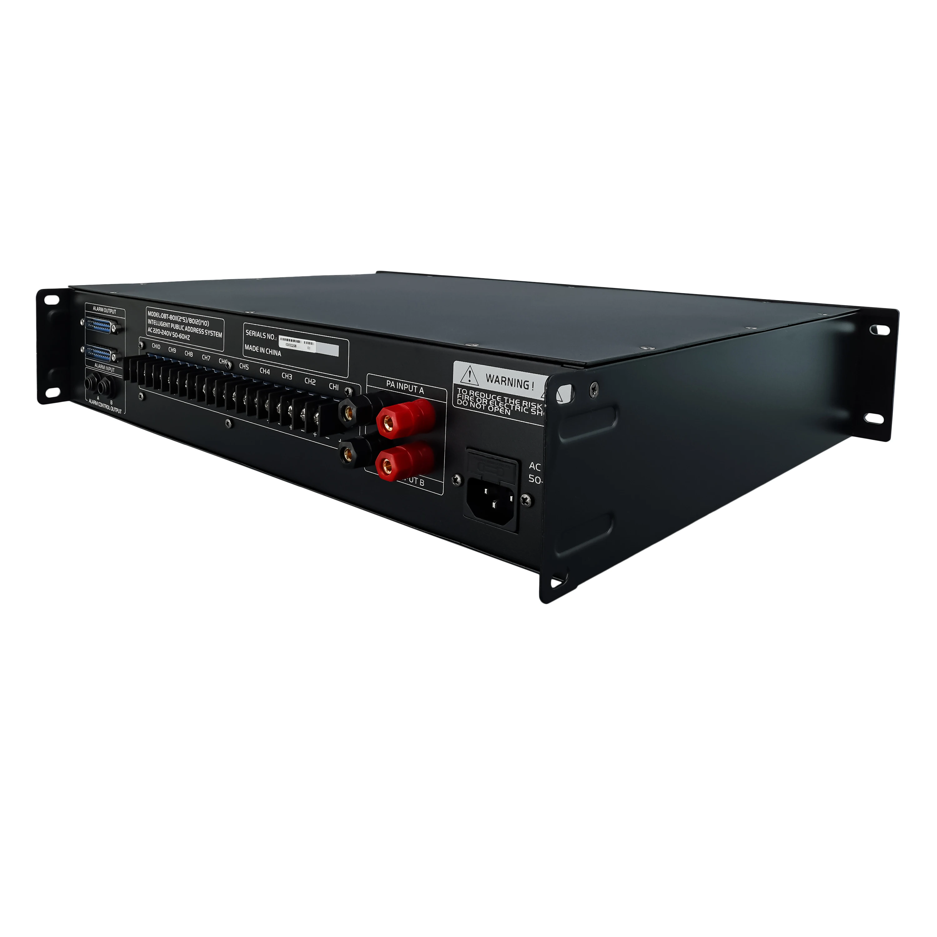 Фото OBT-8012 Pa Система Матричный селектор пожарной сигнализации 1000 Вт 10-зонный селектор динамиков Система общественного адреса №5