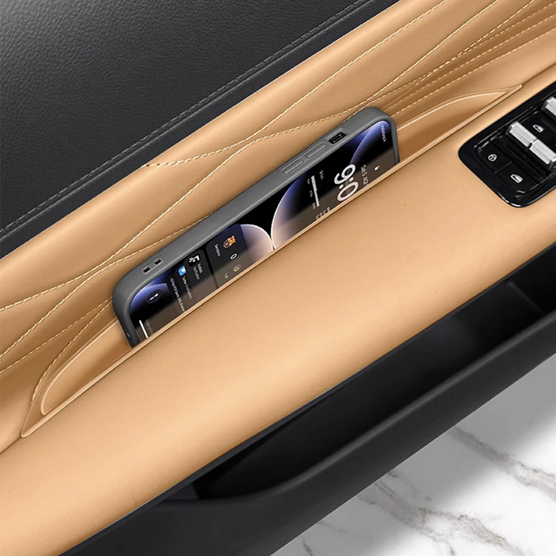 Фото Для Geely Galaxy Starship 7 EM-i 2024 2025 ящик для хранения автомобильных дверных ручек силиконовые аксессуары для интерьера №3