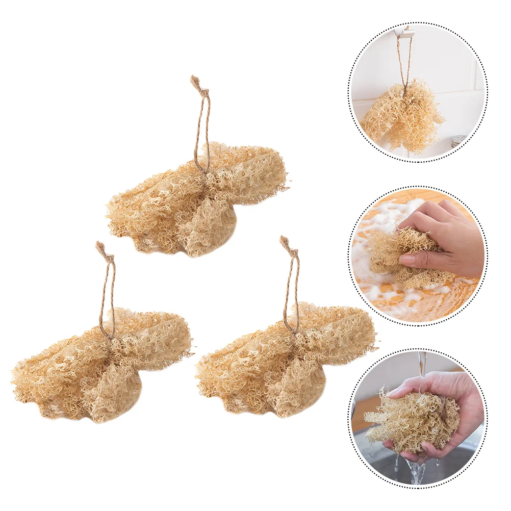 

3Pcs Practical Convenient Loofah Dish Brush Cleaning Tool for Kitchen