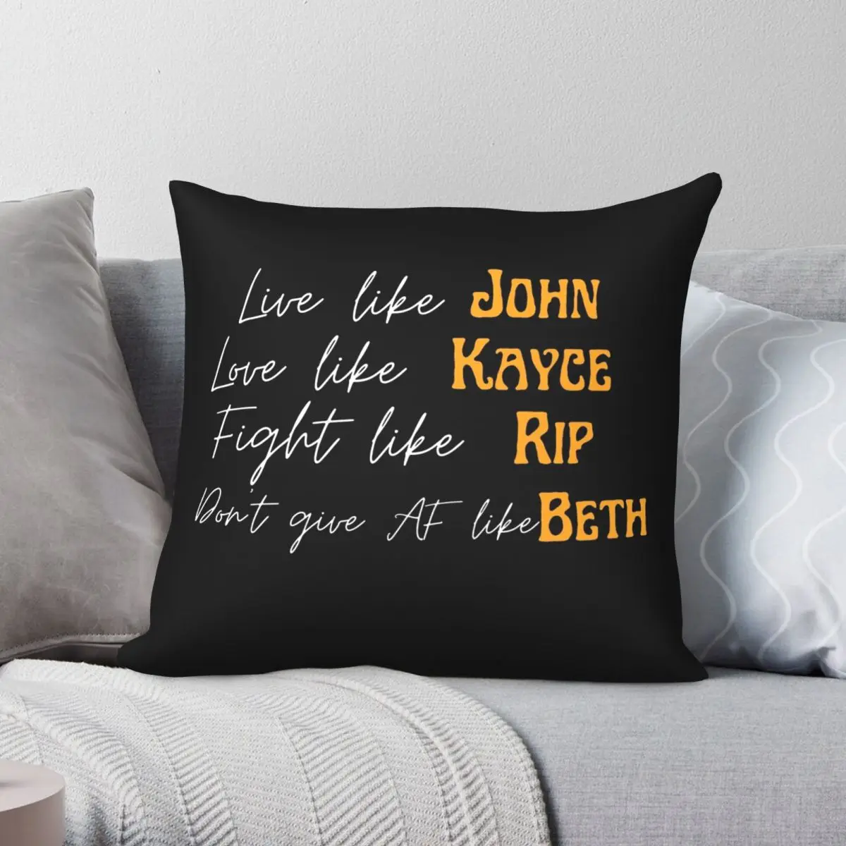 

Квадратный чехол для подушки Yellowstone Tv Show, полиэстеровый льняной бархатный чехол с принтом на молнии, декоративный чехол для подушки, наволоч...