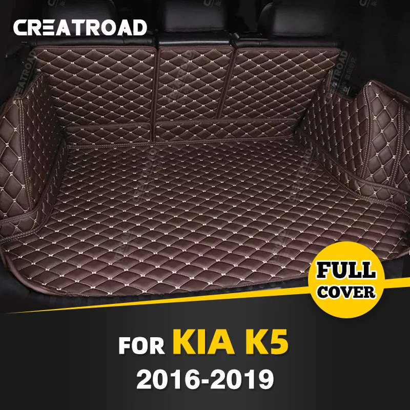 

Автомобильный коврик для багажника с полным покрытием для Kia K5 2016-2019 18 17, автомобильный коврик для багажника, подкладка для груза, защитные аксессуары для интерьера