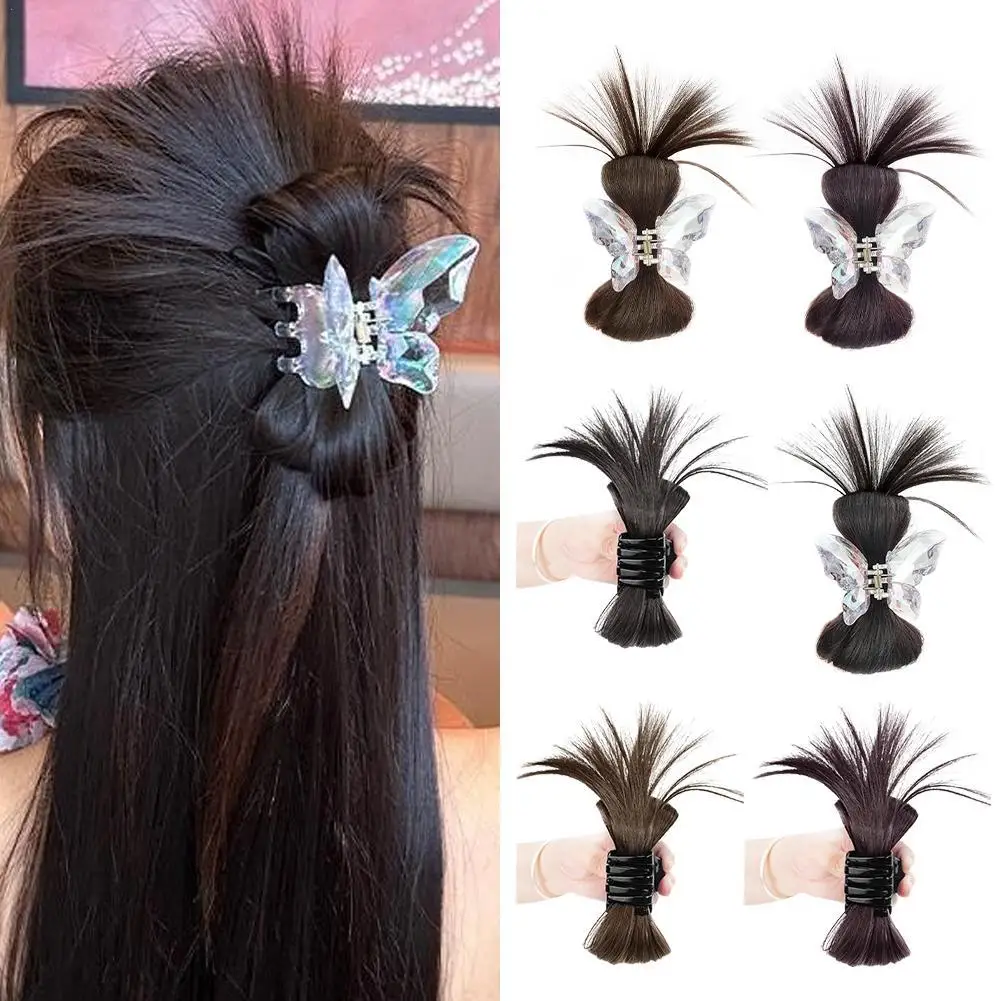 Синтетическая голова маруки ленивый ветер высокий конский хвост Пряная девушка