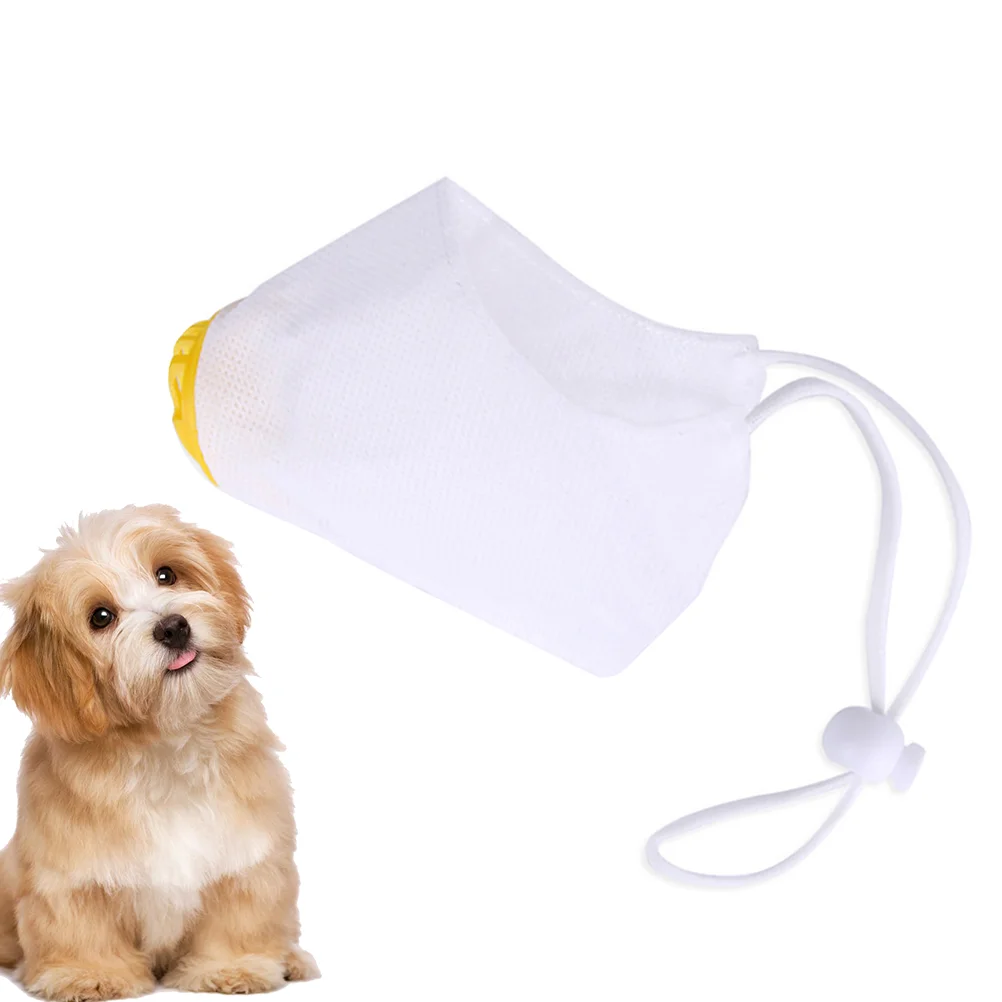 2 шт. хлопковая маска для лица собаки дышащие маски с фильтрующей крышкой собак