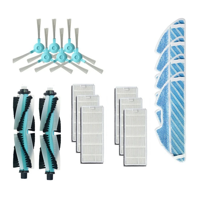 

Аксессуары для роботов-пылесосов Conga 1290 1390, боковая щетка, роликовая щетка, фильтр, ткань для очистки экрана