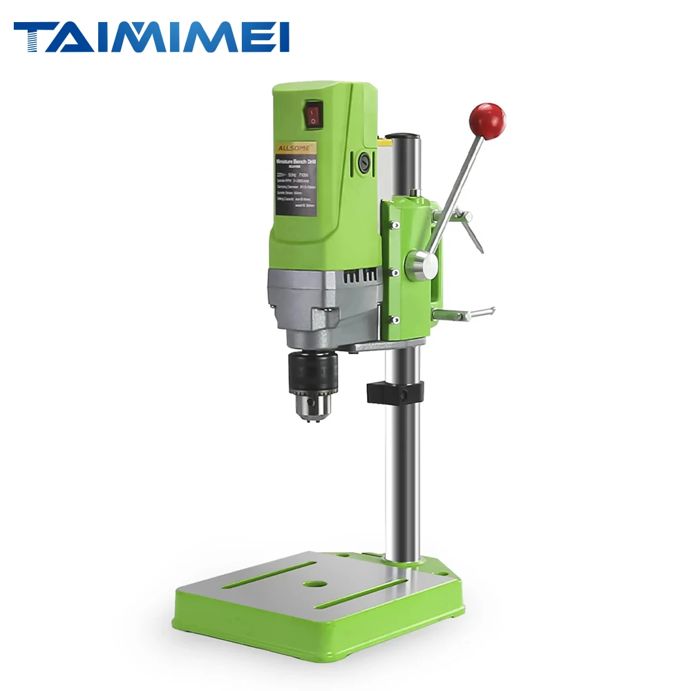Фрезерный сверлильный станок TAIMIMEI, 710 Вт, миниатюрный сверлильный станок, сверлильный патрон 1-13 мм