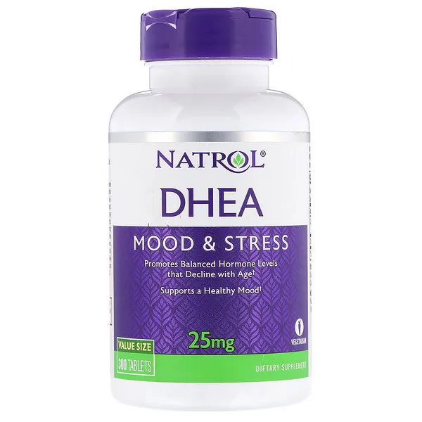 

Natrol DHEA 25 mg 300 Tablets Mood & Stress Promotes Balanced Hormone Levels that Decline with Age FREE SHIPPING
