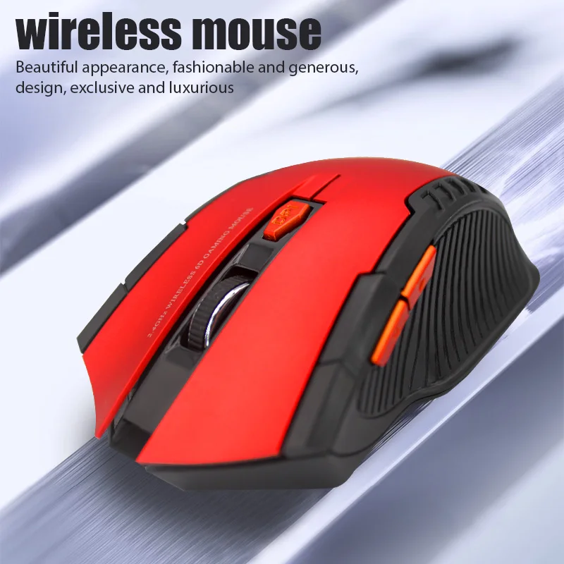 

Wireless Mouse 2000DPI USB 2.0 Receiver Optical Computer Mouse Sound Silent Mouse 2.4GHz Ergonomic Mice For Laptop PC