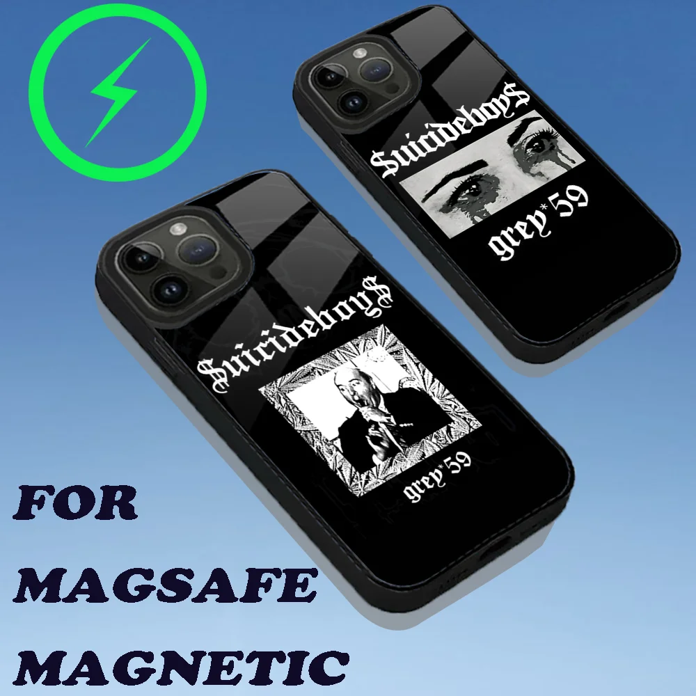 S-Suicideboys G59 Phone Case For iPhone 16 15 14 13 12 11 Plus Pro Max Mini Magsafe Magnetic Wireless Charging