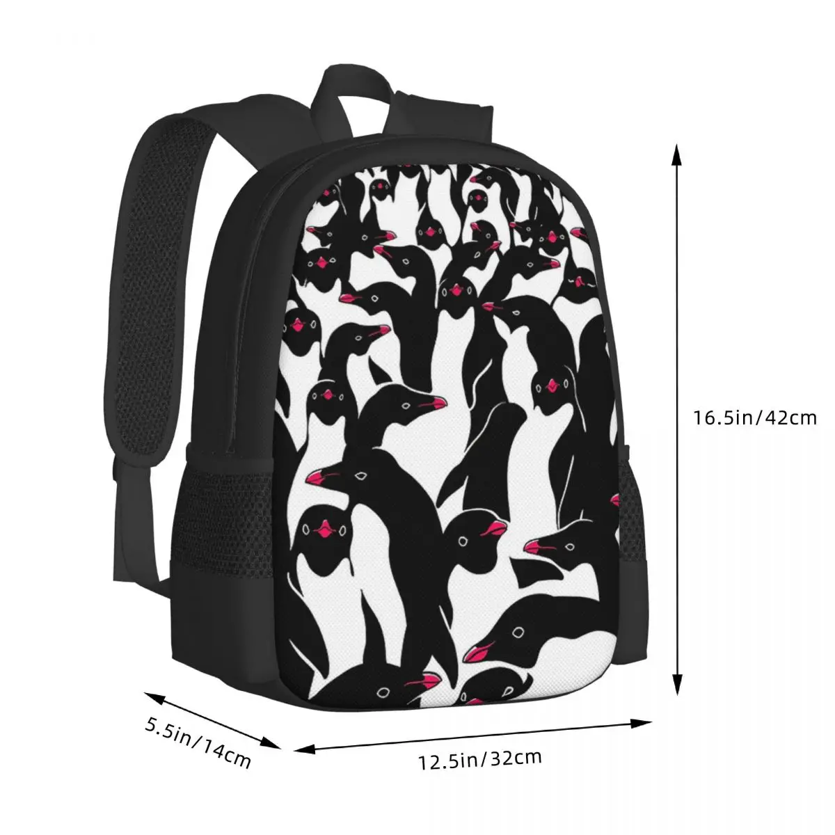 Meanwhile Penguins II Backpack for Girls Boys Travel RucksackBackpacks for Teenage school bag