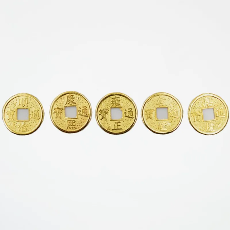 Набор золотых старинных монет пять императоров 24 мм образовательные монеты