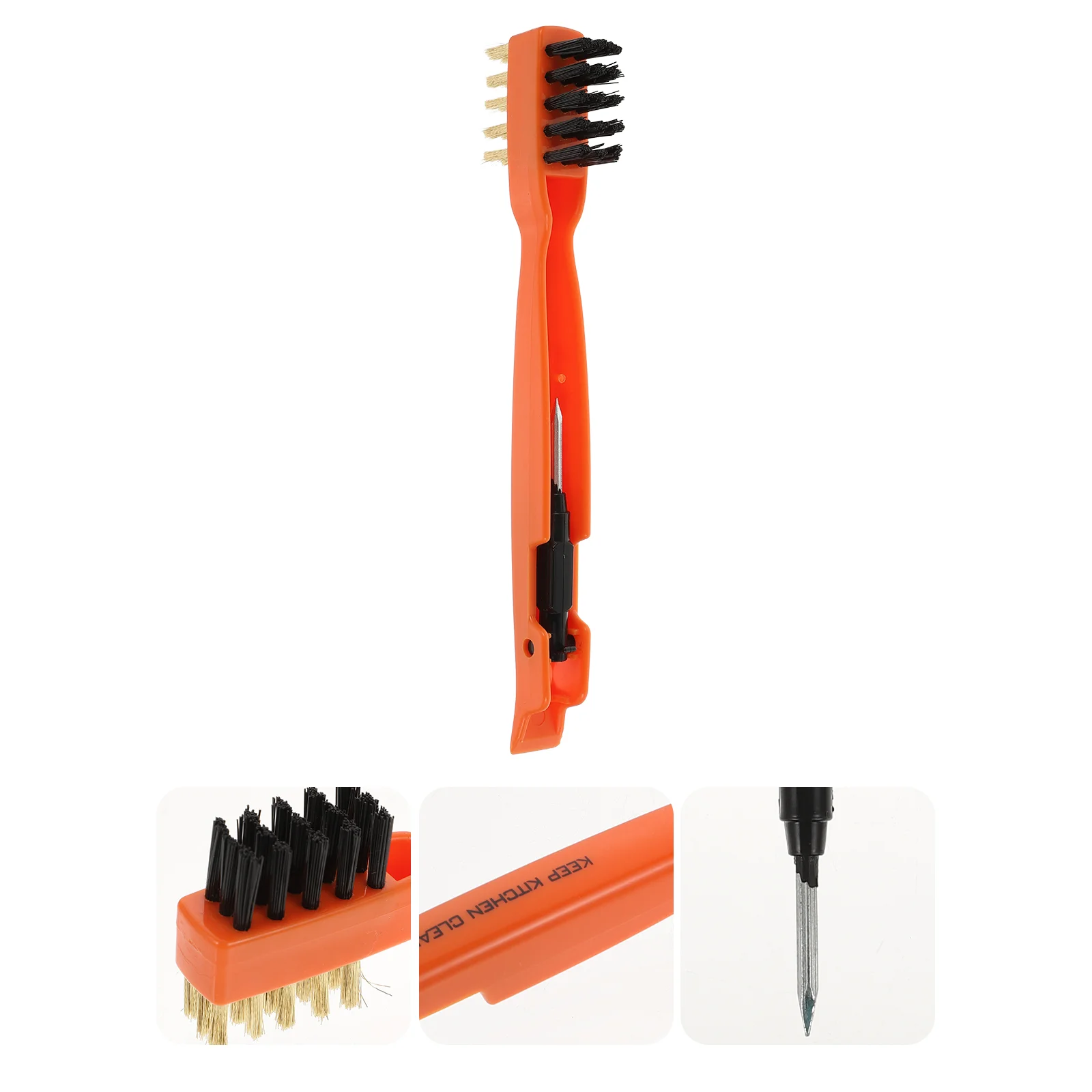 

1Pc Cleaning Brush Creative Cooktop Brush Desktop Kitchen Brush (Orange)