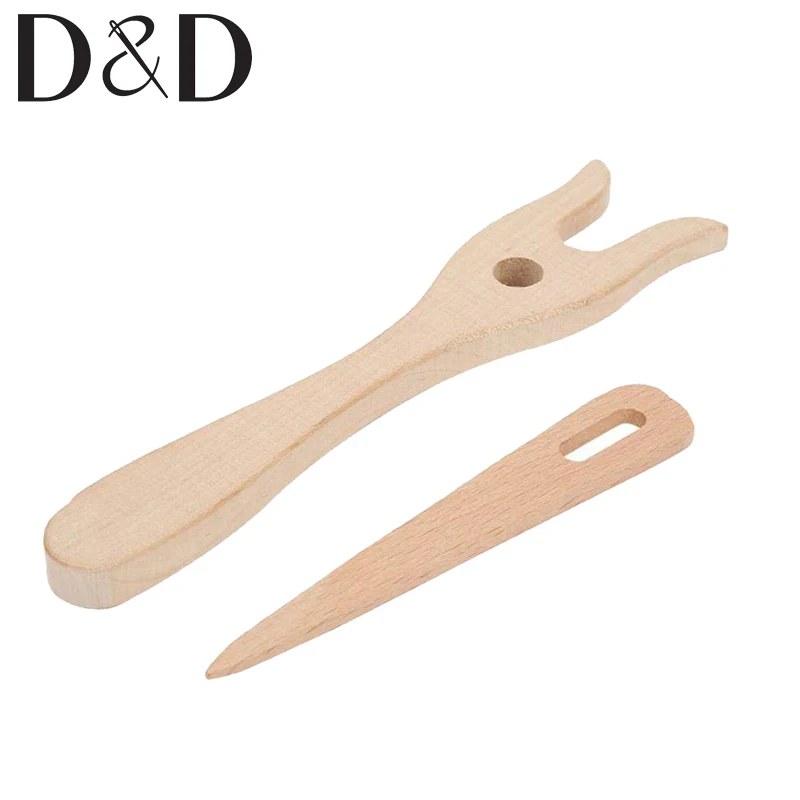 

1 Set Wooden Knitting Fork Eye Needle Kids Handmade Braider Tools Bracelet Necklace Weaving Loom DIY knitting Tools Best Gifts