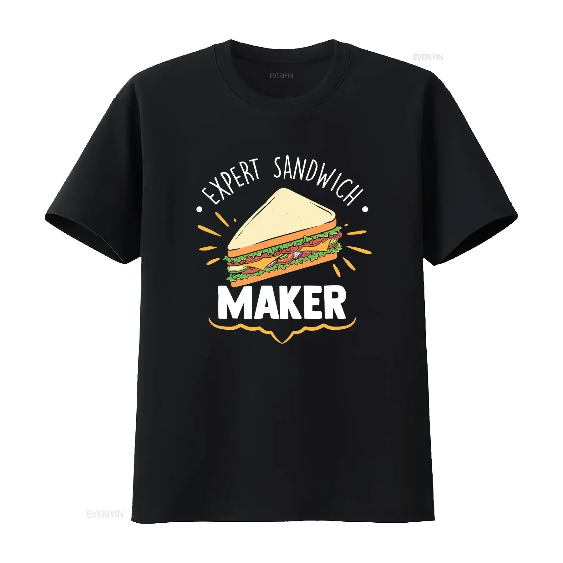 Фото Футболка Expert Sandwich Maker Funny Making Enthusiast, винтажная стираная мягкая модная универсальная повседневная футболка с рисунком слегка унисекс №1