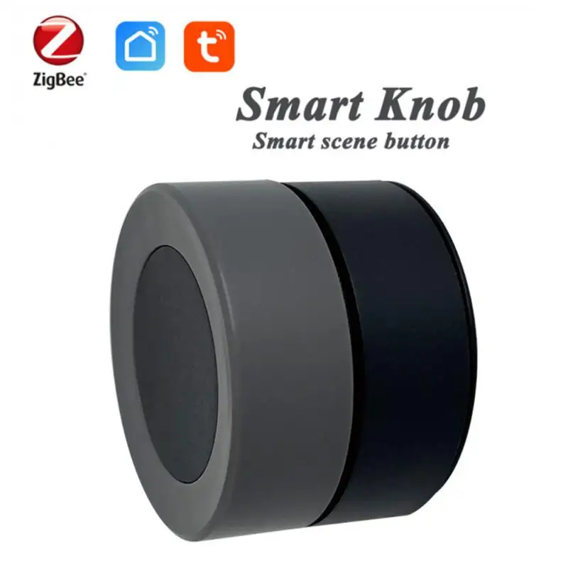 

New Tuya ZigBee Smart Knob Switch Wireless Scene Switch Button Controller Battery Powered Automation Scenario Smart Life App