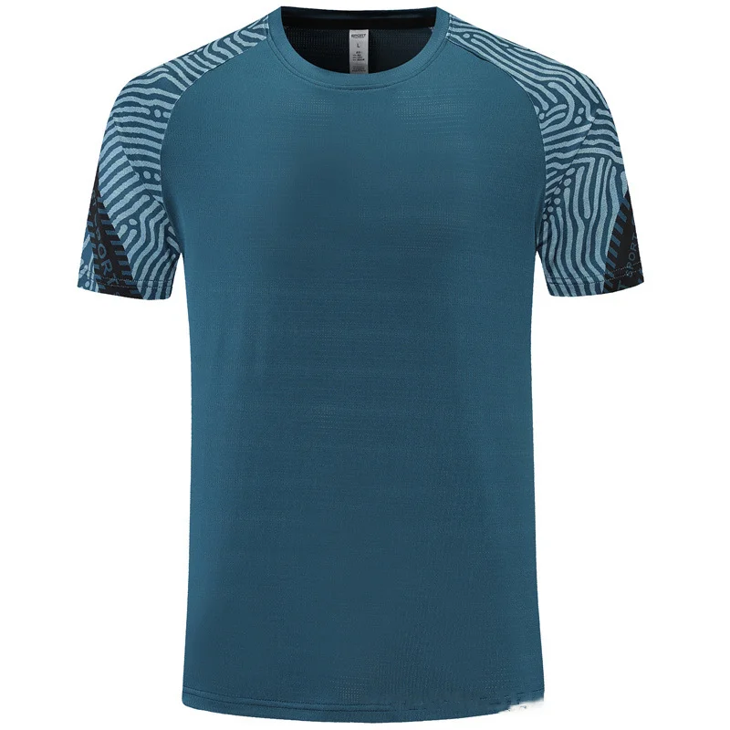 Spring and Summer New Sports Leisure Fitness Quick-drying Tops Fashion Lightweight Breathable Men's T-shirt Men's Large Size