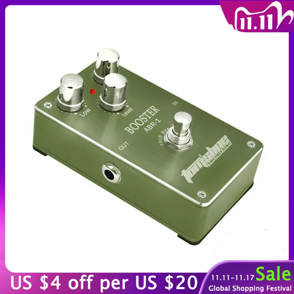 

Aroma ABR-1 Booster Electric Guitar Effect Pedal True Bypass Aluminum Alloy Housing Electric Guitar Accessories Effect Pedal