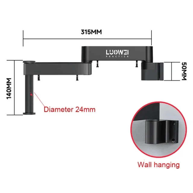 

Шарнирный кронштейн для микроскопа SUNSHINE