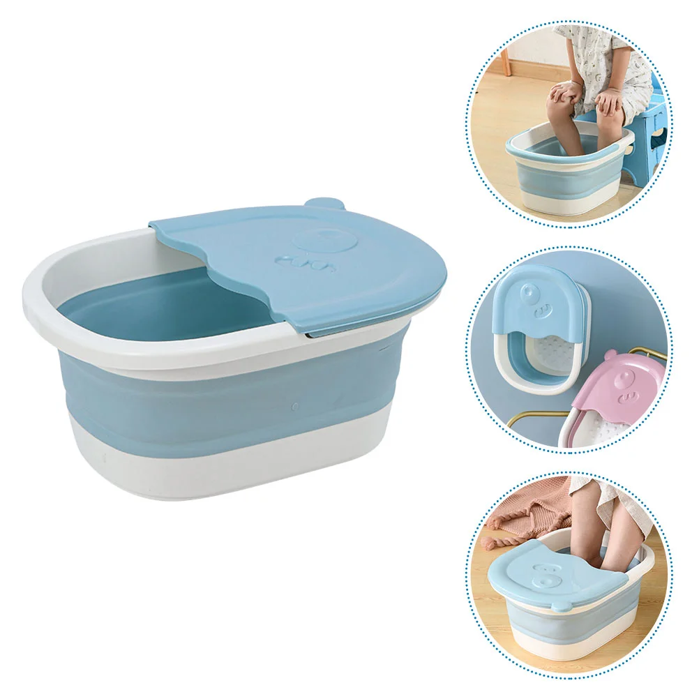 

Foot Basin Feet Tub Bucket Soak Bath Washingsoaking Wash Foldable Collapsible Home Massaging Dish Portablebathing Laundry Hand