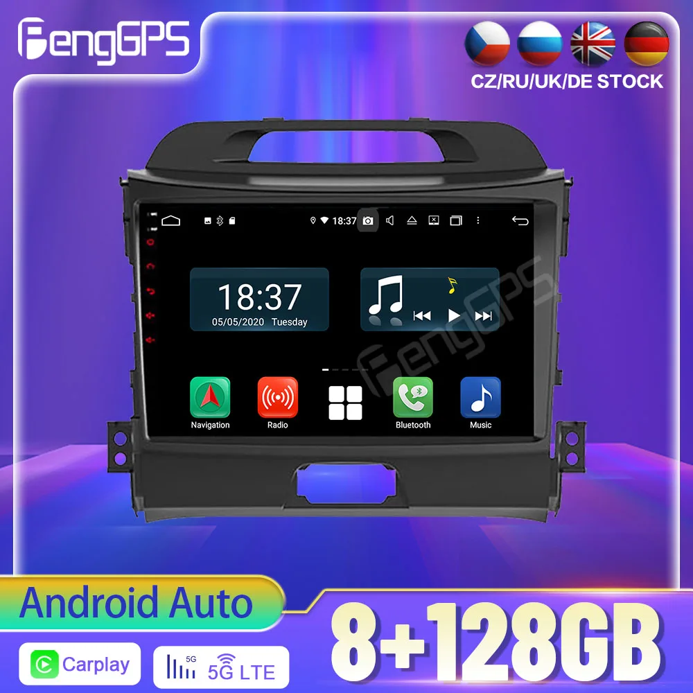 

128G Android Auto PX6 DSP For KIA Sportage 3 4 2010-2016 Car DVD GPS Navigation Auto Radio Stereo Multifunction CarPlay HeadUnit