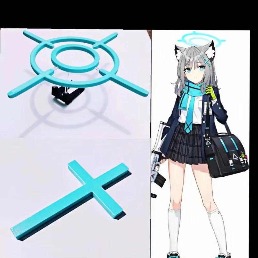 Аниме Синий Архив Sunaōkami Shiroko Головной Убор Cos Шпилька Косплей Заколка Для Волос