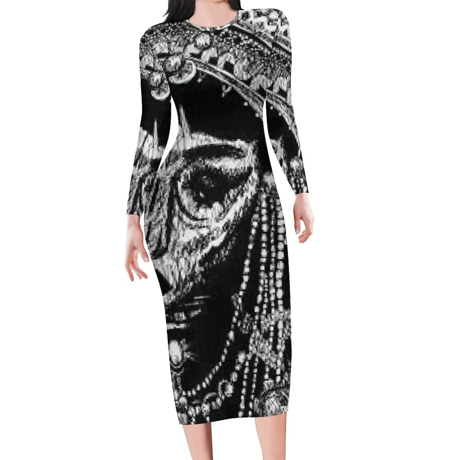 

Jibaro Ugly Dave Dress Long Sleeve Love Death Robots Cute Dresses Holiday Ladies Streetwear Graphic Bodycon Dress Large Size 6XL