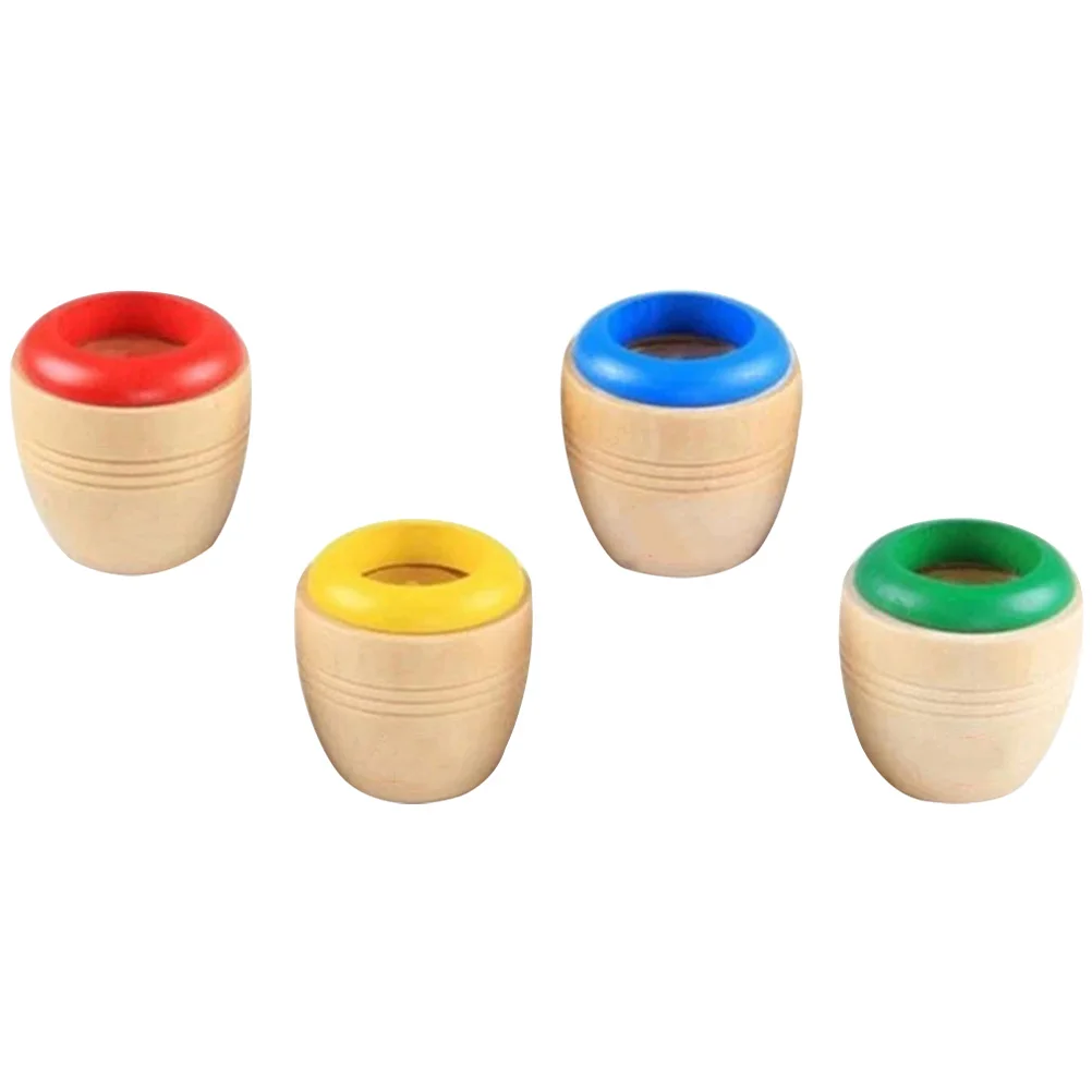 

4 Pcs Children's Kaleidoscope Toddler Outdoor Toy Wood Funny Kids Playset Plaything Toys Kaleidoscopes