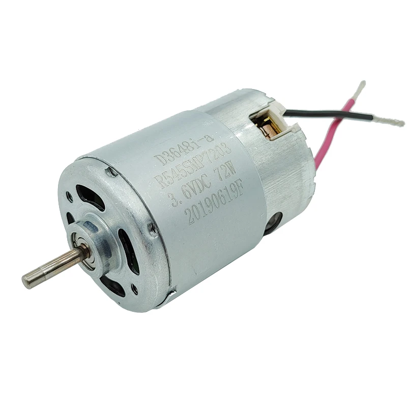 

Micro RS-545 Motor DC 3.6V 72W 26000RPM High Speed Power Front Ball Bearing Compensated Carbon Brush Electric Hand Drill Engine