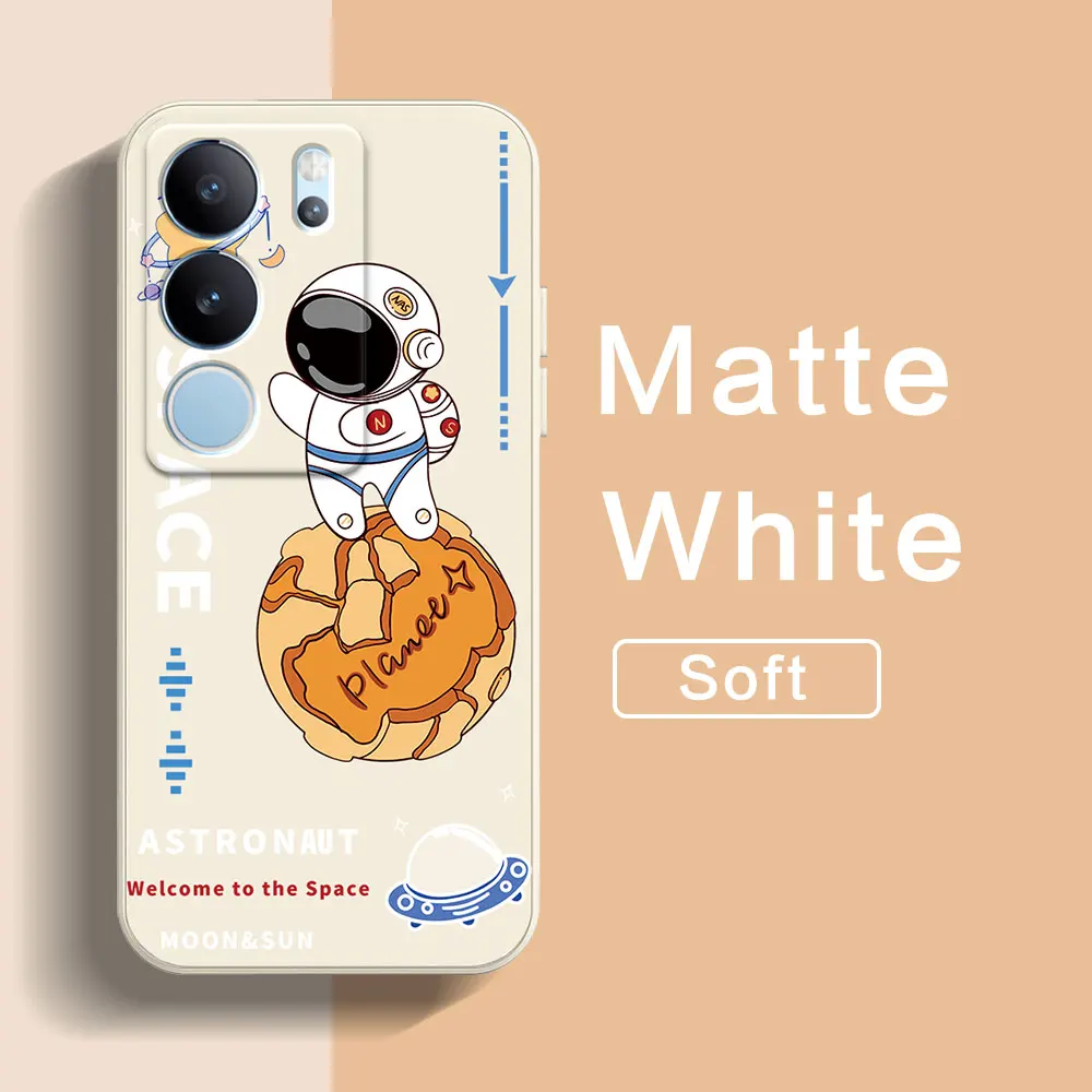 Чехол для Vivo V29E V29 V30E V27 V25 V27E V25E V11 V15 Pro V20 SE V11i V17 Neo V2026 V2029 симпатичный астронавт