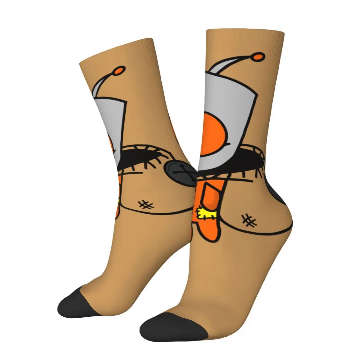 

Funny Happy Men's compression Socks Cute Retro Harajuku Trick R Treat Sam All Saints' Day Hip Hop Novelty Crew Crazy Sock