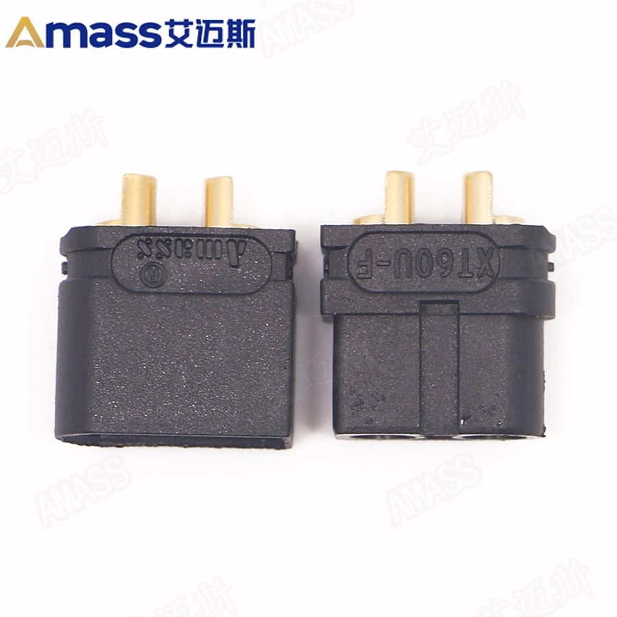 

Free Shipping Amass 5 Pair Xt60u.b Xt-60 Upgrated Male Female Bullet Connectors Plugs Rc Lipo Battery