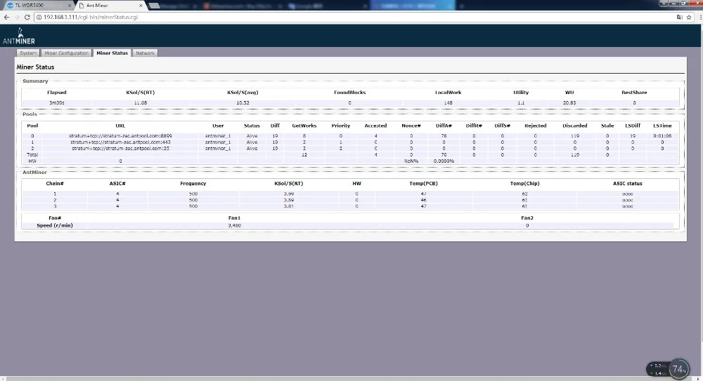 Аксессуары для майнинга Antminer Z9 Mini 10k Sol/S 300W Asic Equihash Miner Mine ZEN ZEC BTG экономичнее чем