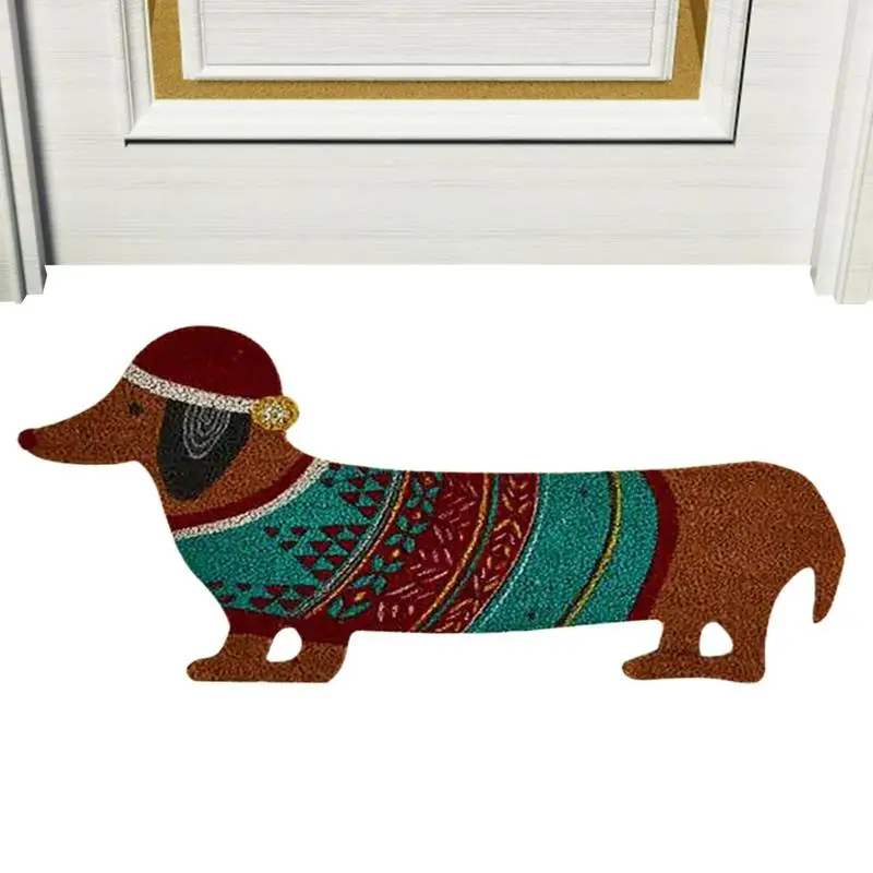 

Cute Christmas Doormat Christmas Non-Slip Floor Mat Entrance Mat Filthy Animal Welcome Fun Winter Outdoor Indoor Mat For