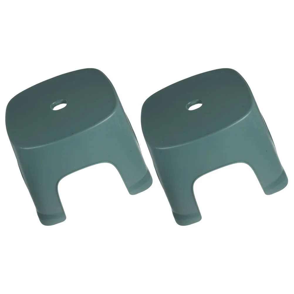 

2pcs Plastic Foot Stool Toilet Stepping Stool Bathroom Stool Nonslip Step Stool