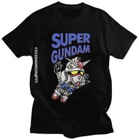 super gundam t shirt men cotton tshirt fashion tee anime anime robot manga animea japan harajuku gunpla t shirt